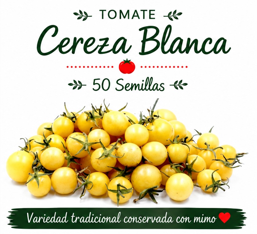 Tomate Cereza blanca - 50 semillas 