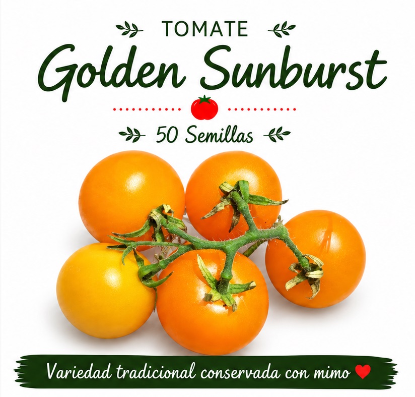 Tomate Golden Sunburst - 50 semillas 