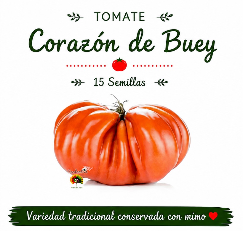 Tomate Corazón de Buey - 15 semillas 