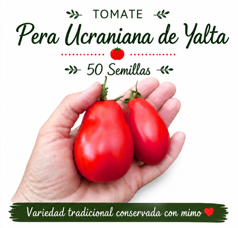 Tomate Pera Ucraniana de Yalta - 50 semillas 