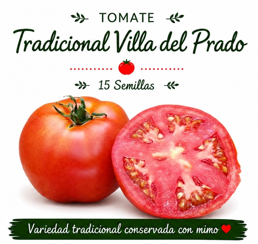 Tomate Tradicional de Villa del Prado - 15 semillas