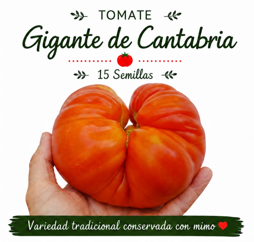 Tomate Gigante de Cantabria - 15 Semillas