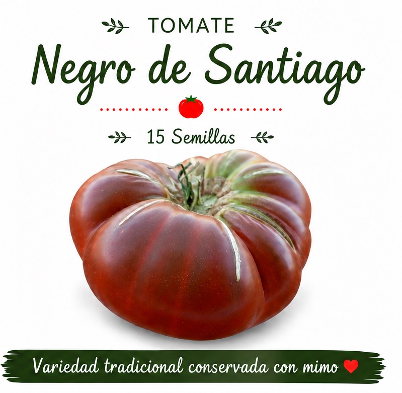 Tomate Negro de Santiago - 15 semillas