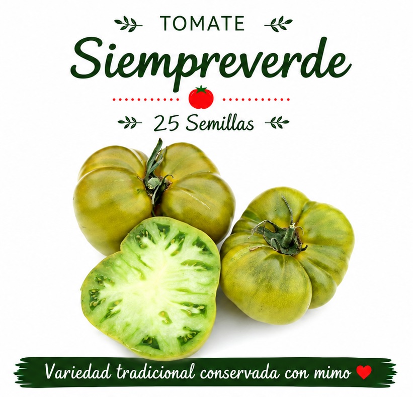 Tomate Siempreverde - 25 semillas 