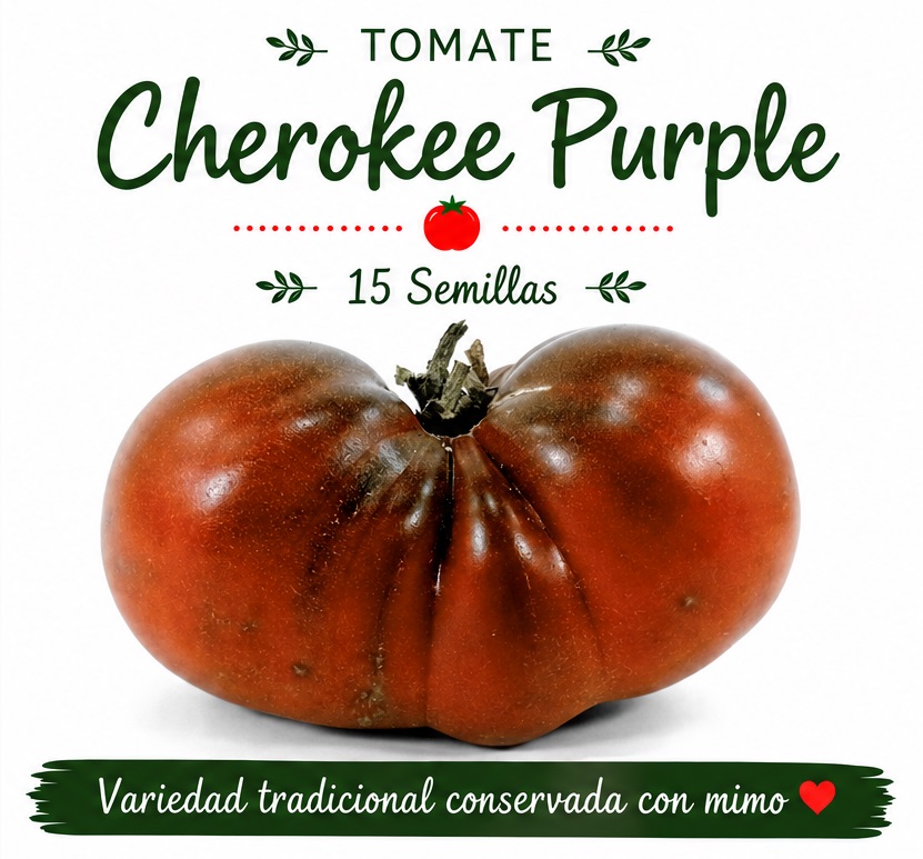Tomate Cherokee Purple - 15 semillas 