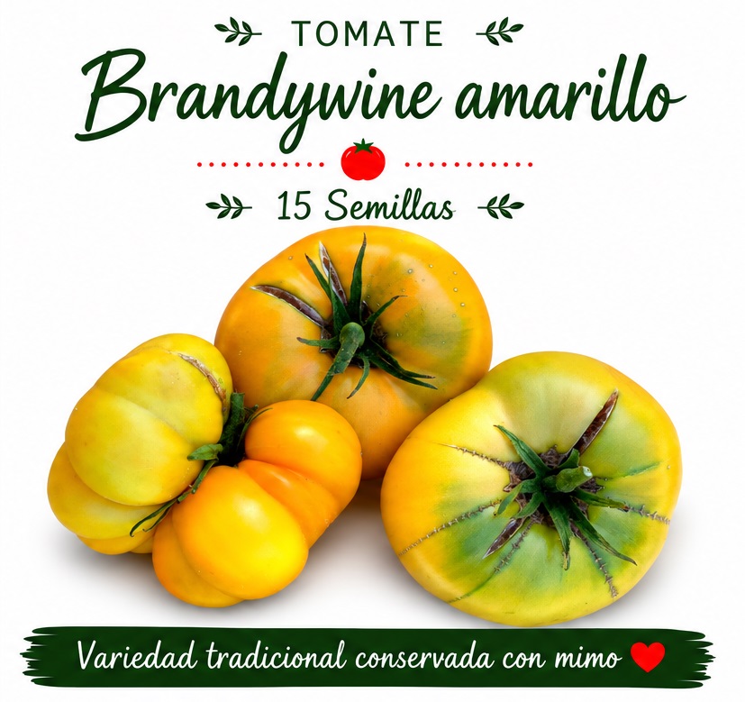 Tomate Brandywine Amarillo - 25 semillas