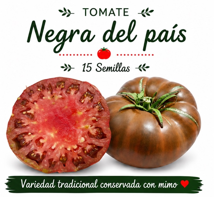 Tomate Negra del País - 15 semillas