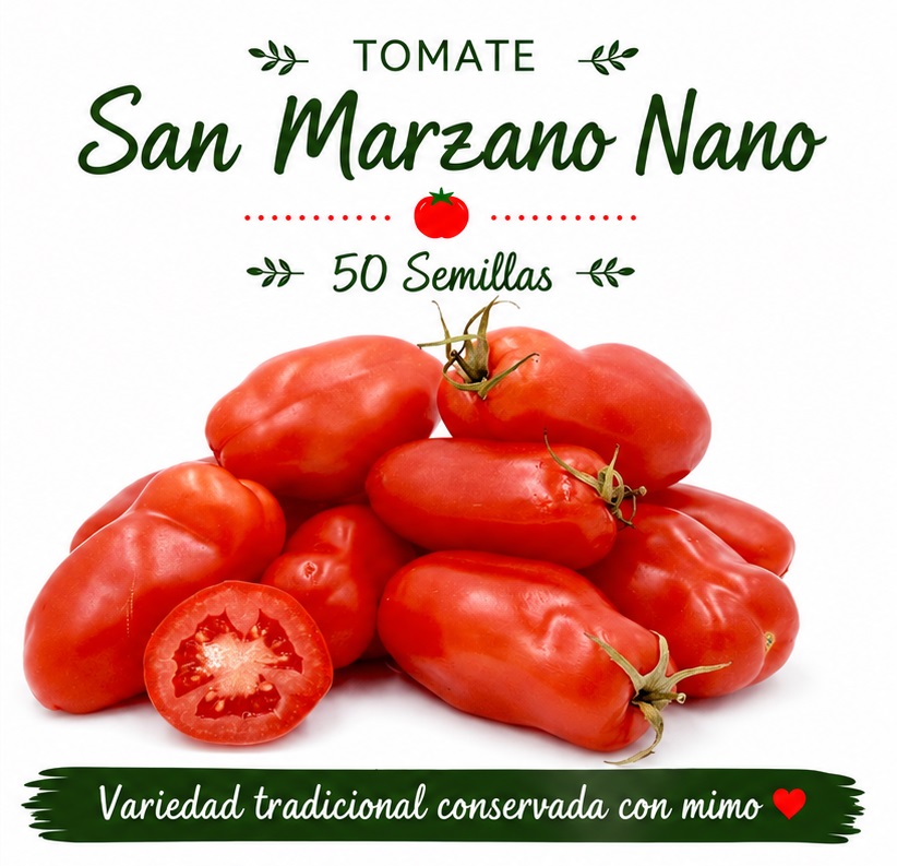 Tomate San Marzano Nano - 50 semillas